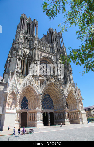 Kathedrale von Reims in der Region Champagne, Frankreich Stockfoto