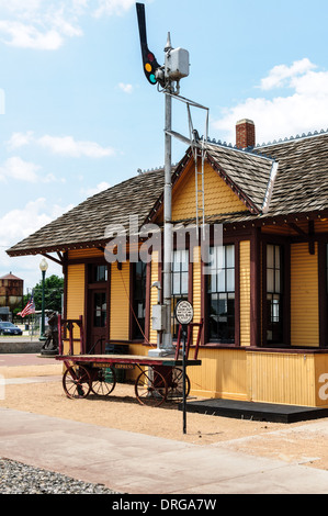 Grapevine Vintage Railroad Station, Grapevine, Texas Stockfoto