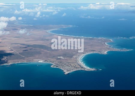 Luftaufnahme von St Helena Bay, Shelley Point und Britannia Bay an der Westküste Südafrikas Stockfoto