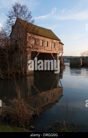 Alte Mühle, Vernonnet, Vernon, Eure, Frankreich Stockfoto