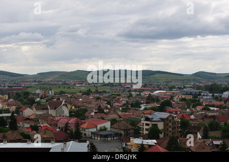 Blick über die Stadt Targu-Mures befindet sich in der Region Siebenbürgen, Rumänien Stockfoto