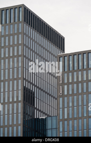 Bürogebäude der zweitgrößte Bank Credit Suisse, Schweiz in Zürich, Schweiz Stockfoto