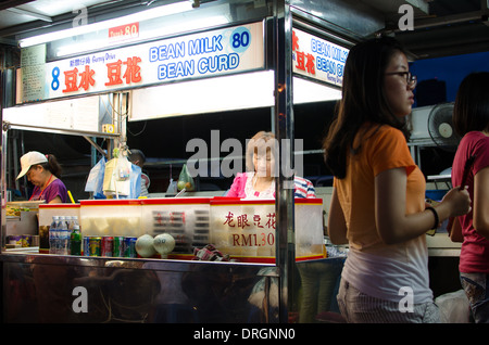 Hawker Stall im Gurney Drive Hawker Centre, George Town, Penang Stockfoto