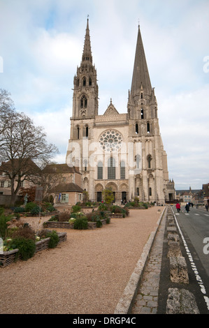Kathedrale von Chartres in Frankreich Stockfoto