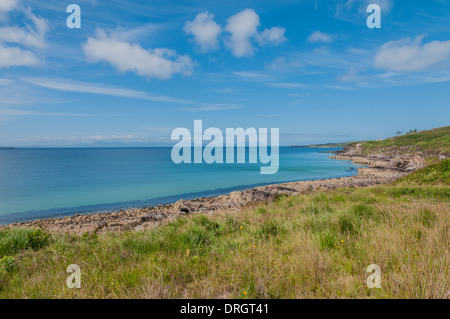 Meerblick über Loch Gairloch von Strath von Gairloch Ross & Cromarty Highland Schottland auf die Isle Of Skye im Hintergrund Stockfoto