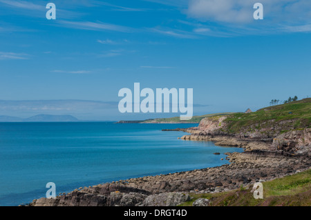 Meerblick über Loch Gairloch von Strath von Gairloch Ross & Cromarty Highland Schottland auf die Isle Of Skye im Hintergrund Stockfoto