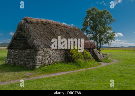 Alte Leanach Cottage Culloden Battlefield nr Inverness Highland Schottland Stockfoto