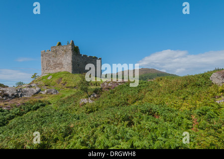 Castle Tioram Eilean Tioram Dorlin nr Acharacle Lochaber Hochland Schottland Stockfoto