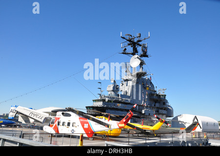 New York Citys Intrepid Sea, Air & Raumfahrtmuseum Stockfoto