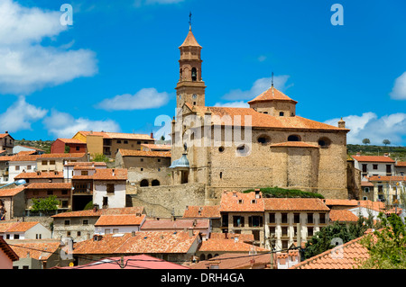 Iglesia de San Millán, Orihuela del Tremendal, Teruel, Aragonien, España Stockfoto