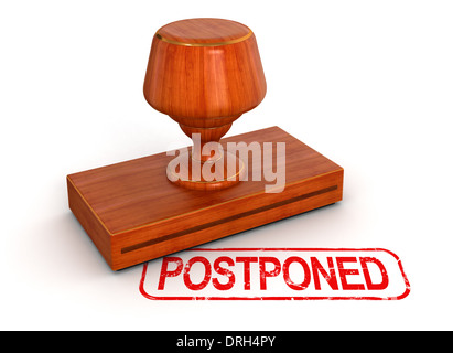 Stempel verschoben (Schneidepfad enthalten) Stockfoto