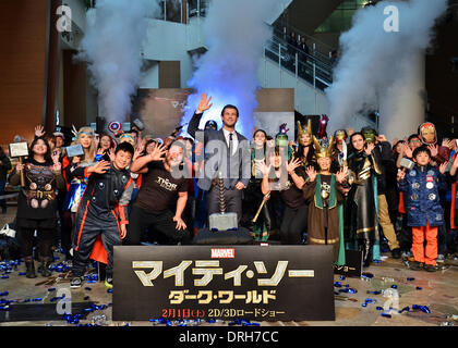Tokio, Japan. 26. Januar 2014. Chris Hemsworth, 26. Januar 2014: Tokio, Japan: Schauspieler Chris Hemsworth besucht der Japan-Premiere für den Film "Thor: The Dark World" in Tokio, Japan, am 26. Januar 2014. Bildnachweis: Aflo Co. Ltd./Alamy Live-Nachrichten Stockfoto