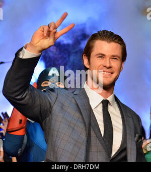 Tokio, Japan. 26. Januar 2014. Chris Hemsworth, 26. Januar 2014: Tokio, Japan: Schauspieler Chris Hemsworth besucht der Japan-Premiere für den Film "Thor: The Dark World" in Tokio, Japan, am 26. Januar 2014. Bildnachweis: Aflo Co. Ltd./Alamy Live-Nachrichten Stockfoto