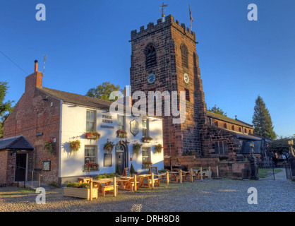 Parr Arms Pub Grappenhall Dorf Warrington Cheshire North West England UK Stockfoto