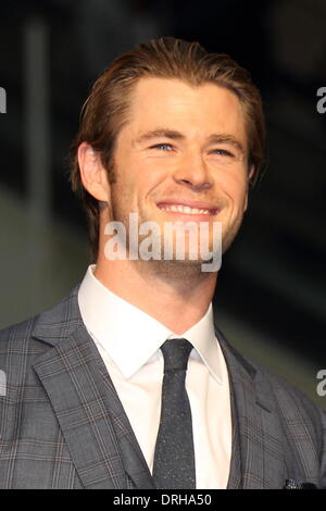 Tokio, Japan. 26. Januar 2014. Chris Hemsworth, 26. Januar 2014: Chris Hemsworth besucht Film "Thor, die finsteren Welt" Japan-Premiere am 26. Januar 2014, Tokyo Japan Credit: Aflo Co. Ltd./Alamy Live News Stockfoto