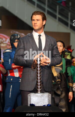 Tokio, Japan. 26. Januar 2014. Chris Hemsworth, 26. Januar 2014: Chris Hemsworth besucht Film "Thor, die finsteren Welt" Japan-Premiere am 26. Januar 2014, Tokyo Japan Credit: Aflo Co. Ltd./Alamy Live News Stockfoto