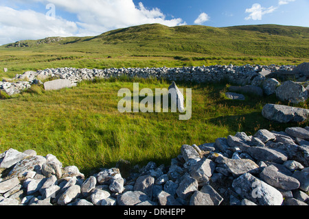 Cloghanmore Gericht Grab, Malinmore, County Donegal, Irland. Stockfoto