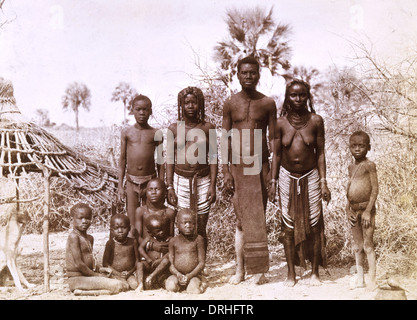 Gruppe der Hereros, Deutsch Südwest-Afrika Stockfoto