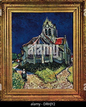 "Eglise D'Auvers-Sur-Oise" "Die Kirche von Auvers" des niederländischen Künstlers Vincent Van Gogh 1890 original im Musee d ' Orsay Paris malte Frankreich Stockfoto