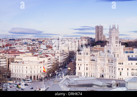 Cibeles Palast, Rathaus von Madrid, Spanien Stockfoto