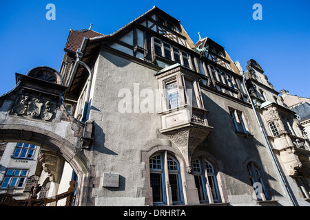 Alfred Marzolff Haus, Direktor der Schule Gehäuse, Lycée des Pontonniers, internationale High School, Straßburg, Elsass, Frankreich, Europa, Stockfoto