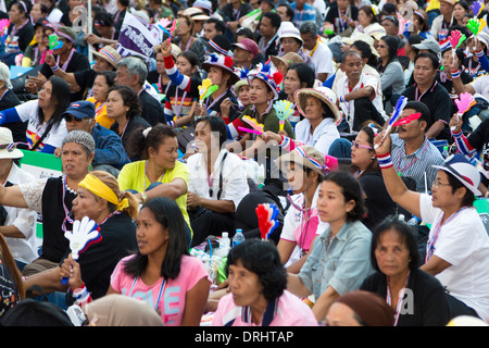 Politische Demonstration, Bangkok, Thailand Stockfoto