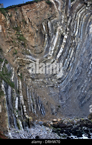 Ein Blick auf Lulworth Stair Hole auf der Jurassic Coast Dorset UK Stockfoto