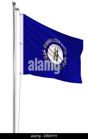 3D Kentucky Flagge Stockfoto