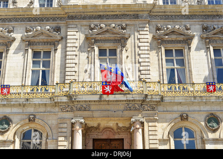 Rathaus (Hotel de Ville) in Lyon, Frankreich Stockfoto