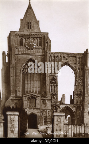 Westfront - Crowland Abbey, Lincolnshire Stockfoto