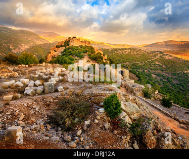 Burg Nimrod in Israel Stockfoto