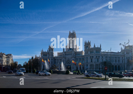 Plaza de Cibeles in Madrid Stockfoto
