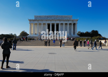 Das Lincoln Memorial in Washington DC, USA. Es ist eine amerikanische Nationaldenkmal errichtet um zu Ehren von Abraham Lincoln. Stockfoto