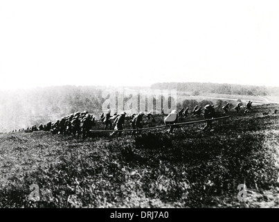 Amerikanische Truppen in Aktion bei Choloy, Frankreich, WW1 Stockfoto