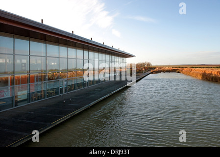 Baie de Somme Dienstleistungen Naturschutzgebiet, Picardie, Frankreich Stockfoto