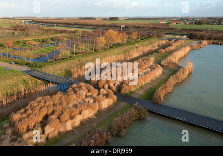 Baie de Somme Dienstleistungen Naturschutzgebiet, Picardie, Frankreich Stockfoto