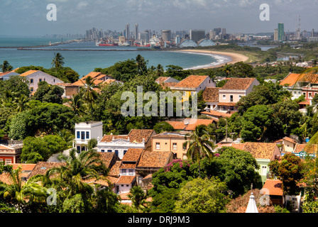 Blick über Recife aus Olinda, Brasilien Stockfoto