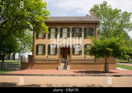 Abraham Lincolns Haus in Springfield, Illinois am 24. April 2012. Stockfoto