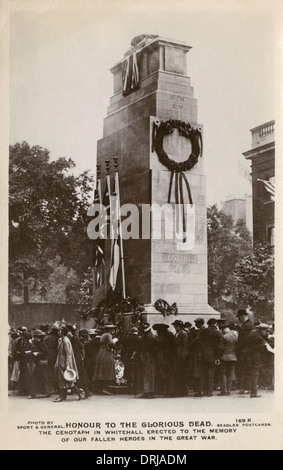 Die Widmung der Cenotaph. Whitehall, London Stockfoto