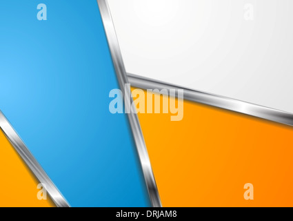 Modernen abstrakten Hintergrund mit metallischen Streifen. Vector Design Eps 10 Stockfoto