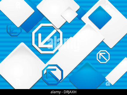 Abstrakte geometrische eleganten Hintergrund. Vektor-Tech Design Eps 10 Stockfoto