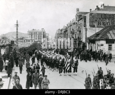 Amerikanische Seeleute in Wladiwostok, Russland Stockfoto
