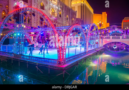 Eisbahn in der Nähe von the Venetian Resort Hotel in Las Vegas Stockfoto