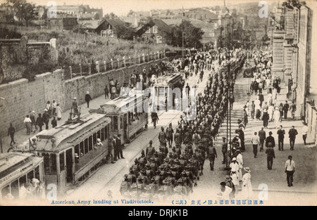 Alliierten Intervention in Wladiwostok - Russischer Bürgerkrieg Stockfoto