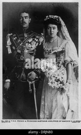 Prinz & Prinzessin Gustavus Adolphus von Schweden Stockfoto