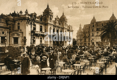 Das Pariser Café vor dem Casino Monte Carlo. Stockfoto