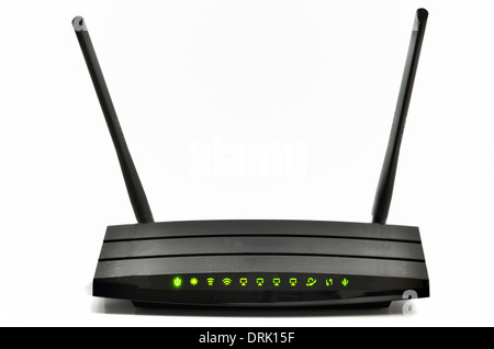 Wireless Gigabit-Breitbandrouter isoliert Stockfoto