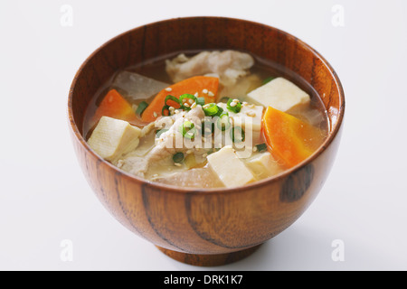 Miso-Suppe im japanischen Stil Stockfoto