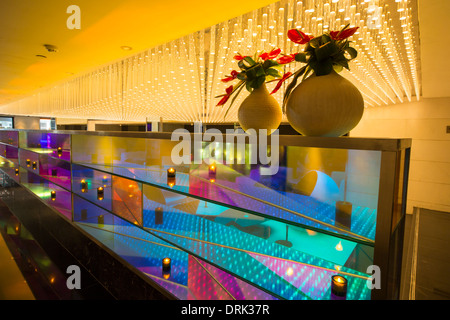 Das Innere eines fünf Sterne Hotels in Kalkutta, Westbengalen, Indien. Stockfoto