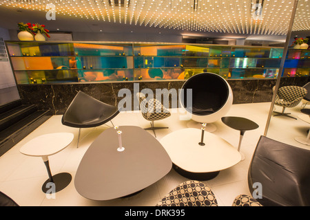 Das Innere eines fünf Sterne Hotels in Kalkutta, Westbengalen, Indien. Stockfoto